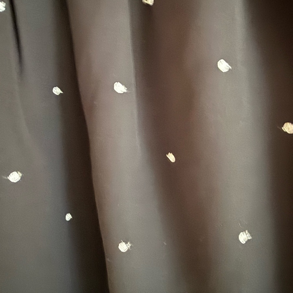 INC Elegant Black Sheer Polka Dot Top- S - Picture 4 of 5